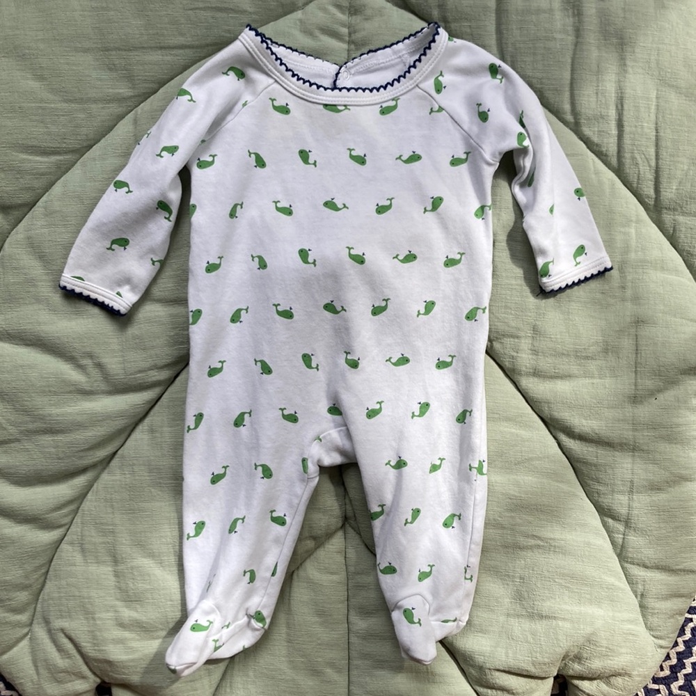 Ollie and Bess Whale Onesie
